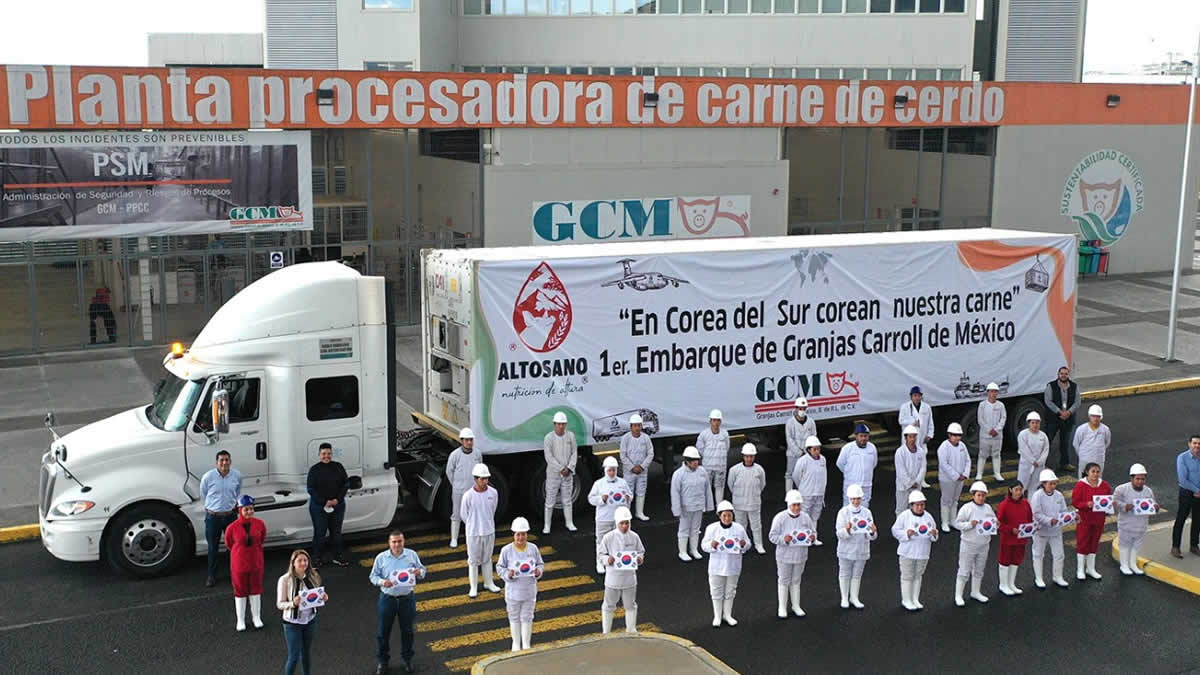 Inicia Granjas Carroll exportaciones a Corea del Sur