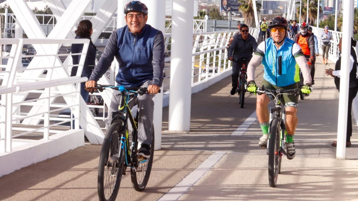 Sergio Salomón ciclopista Vía Atlixcáyotl