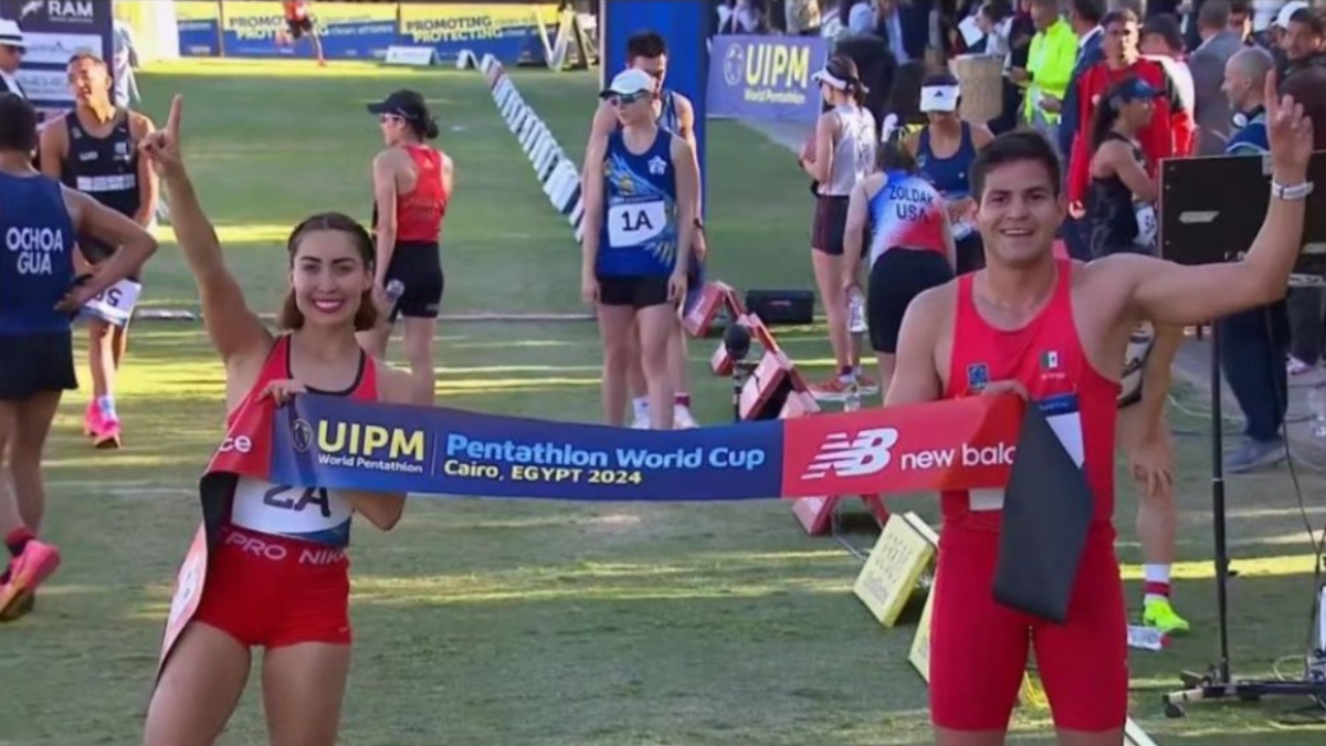 Foto: Especial | Los atletas mexicanos Mariana Arceo y Duilio Carrillo finalizaron su participación en la Copa del Mundo de Pentatlón Moderno.