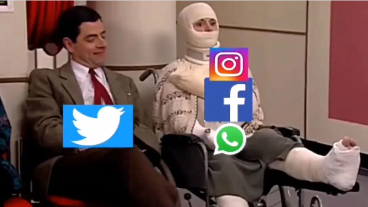 Foto:Captura de pantalla|Estos son los mejores memes de la caída de Facebook e Instagram