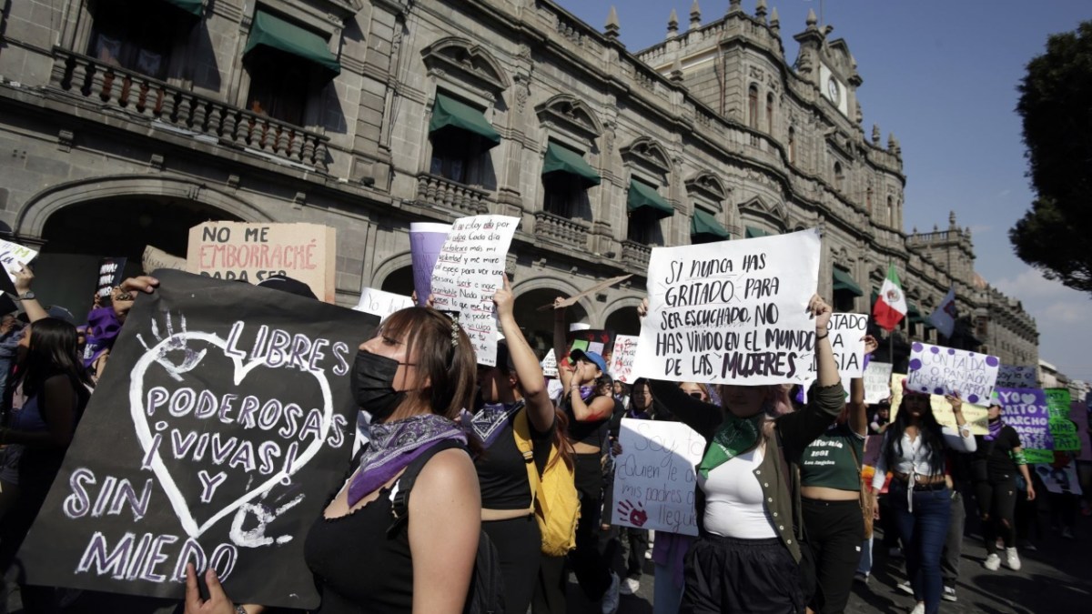 Las mujeres de Puebla marchan este 8M para exigir el respeto a sus derechos