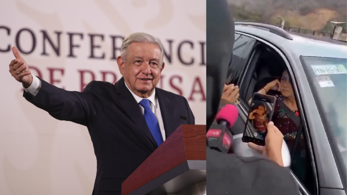 Foto: Especial | El presidente López Obrador acusó de montaje la intercepción de sujetos encapuchados a Claudia Sheinbaum en Chiapas.