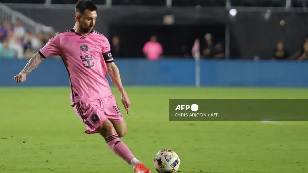 Foto: AFP | Lionel Messi llegó a Monterrey para jugar el partido de vuelta de Cuartos de Final de Concachampions con el Inter Miami.