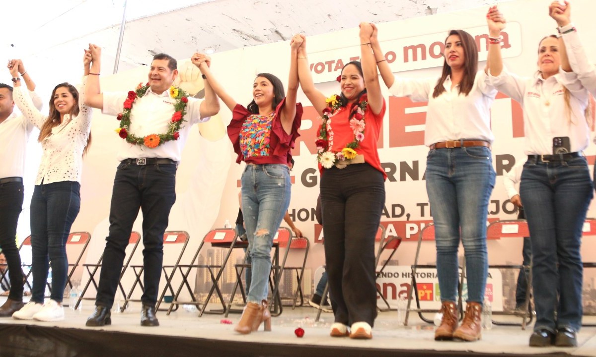 Liz Sánchez presente en cierres de campaña de candidatos