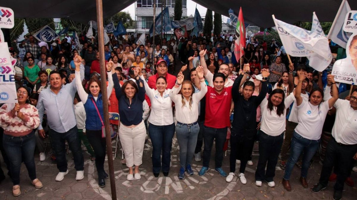 Lupita Cuautle cierra campaña en la colonia Concepción Guadalupe