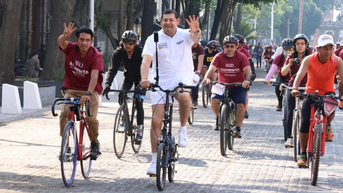 Alejandro Armenta afirmó que con áreas ciclistas se impulsará el turismo, la gastronomía y las artesanías en Puebla. | Foto: Especial