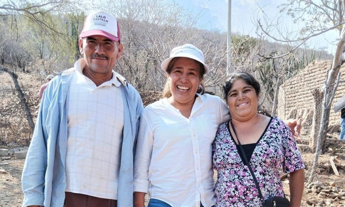 Aseguró que no cederá ante las amenazas y que trabjará para lograr una victoria contundente en las votaciones de este 2 de junio en Cuayuca | Foto. Especial