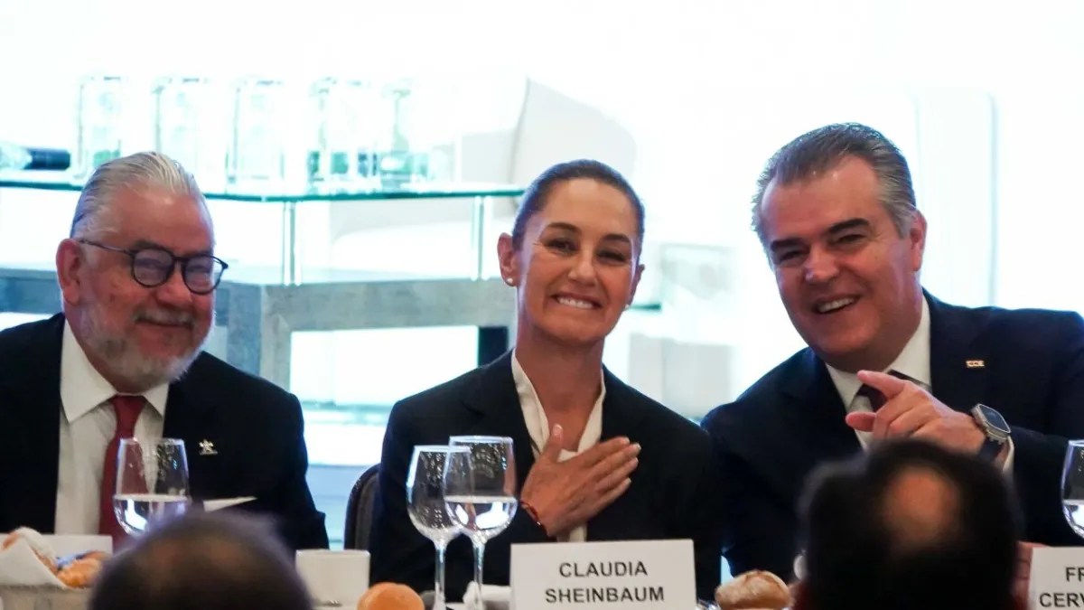 Foto: Cuartoscuro | Mensaje. Ante algunos de los empresarios más importantes del país, la futura presidenta aseguró que en su gobierno "no habrá autoritarismos ni concentración del poder.