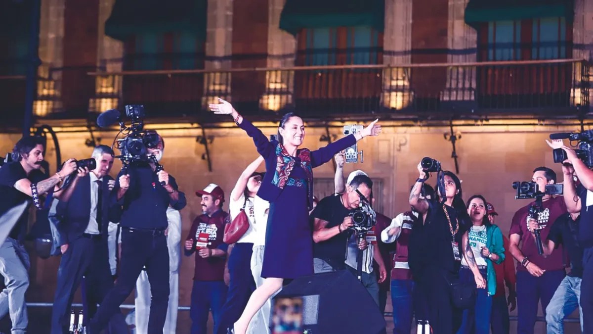 Foto: Miguel Martínez | Conciliación. La candidata de Sigamos Haciendo Historia agradeció a Xóchitl y Máynez por reconocer su triunfo