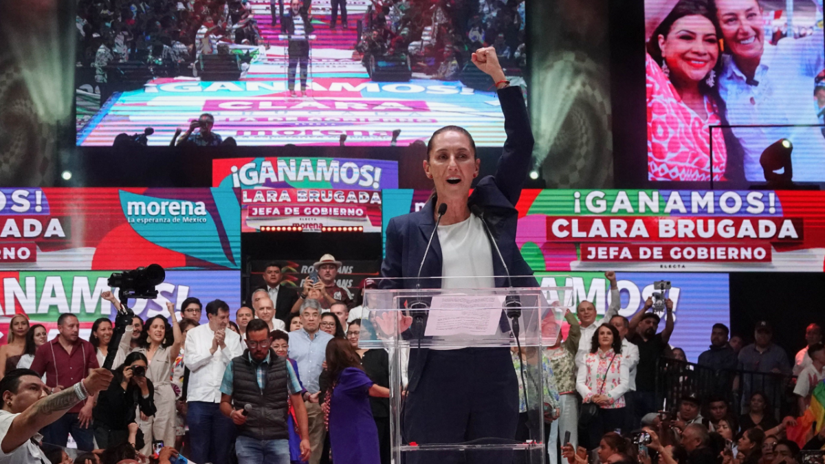 Foto: Cuartoscuro | Claudia Sheinbaum celebró el haber obtenido el 59.75% de la votación, esto tras la revelación de datos por el INE.