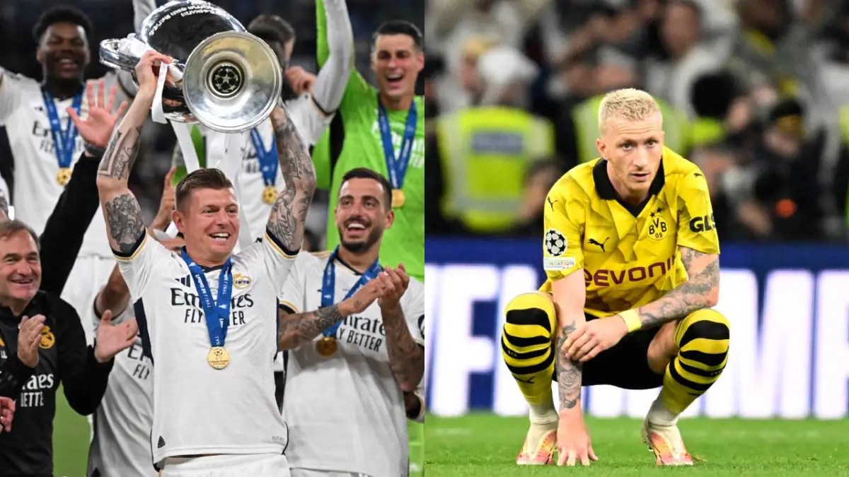 Foto: AFP | Las dos caras de la moneda. Tony Kroos y Marco Reus se van de sus clubes de una manera diferente